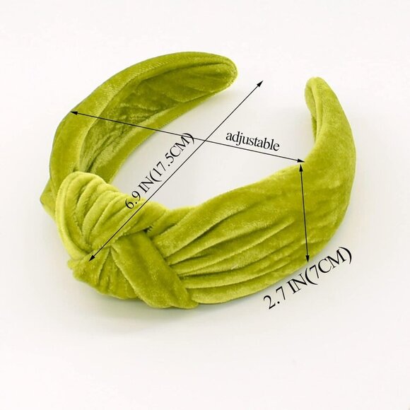 Headbands for Women Velvet Knotted Wide Headband Large Fashion Womens Head Band - Picture 5 of 5